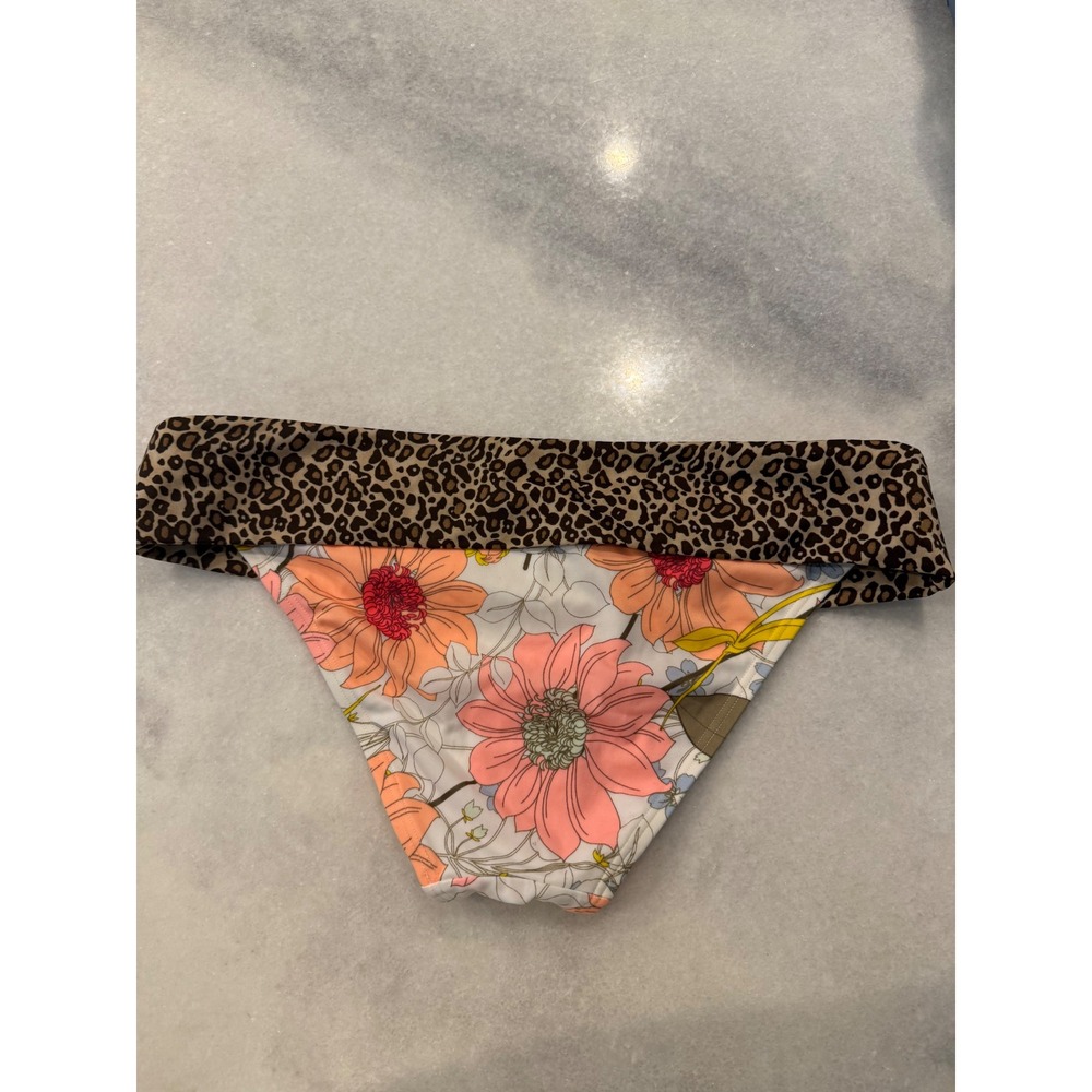 Victoria's Secret Swim Bikini Set Leopard Floral Print Women's Medium M - Picture 3 of 3